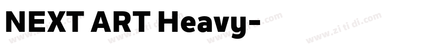 NEXT ART Heavy字体转换
